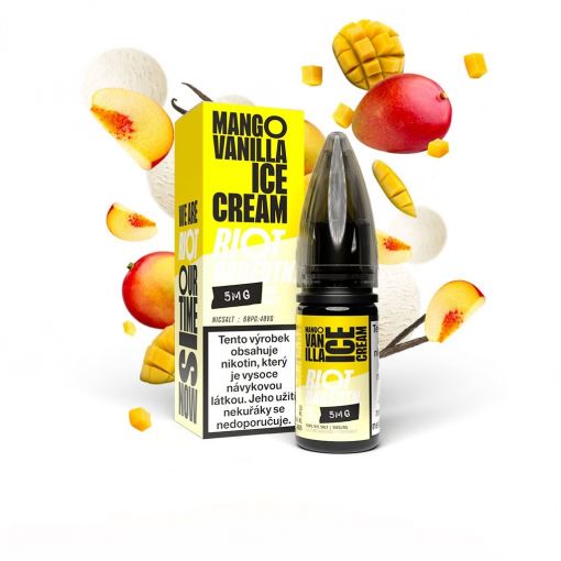 Riot BAR EDTN Salt Mango Vanilla Ice Cream / Mangovo-vanilková zmrzlina 10ml
