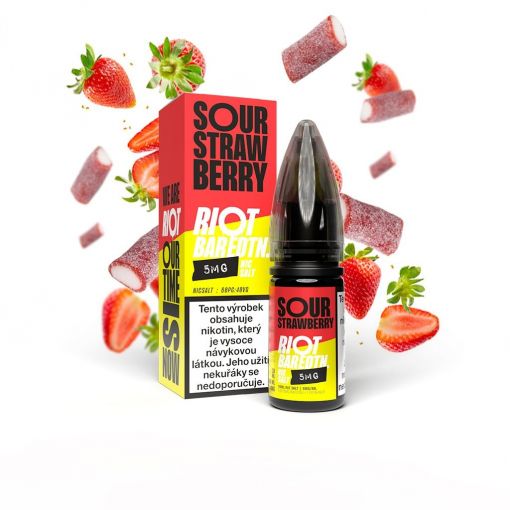 Riot BAR EDTN Salt Sour Strawberry / Kyselá jahoda 10ml