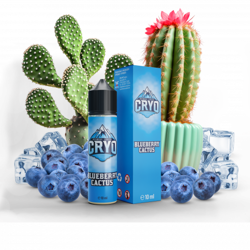 Příchuť Infamous Cryo - Blueberry Cactus / Borůvka a kaktus 10ml SnV