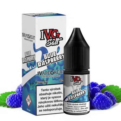 Nikotinová Sůl IVG Salt - Blue Raspberry / Modrá malina 10ml