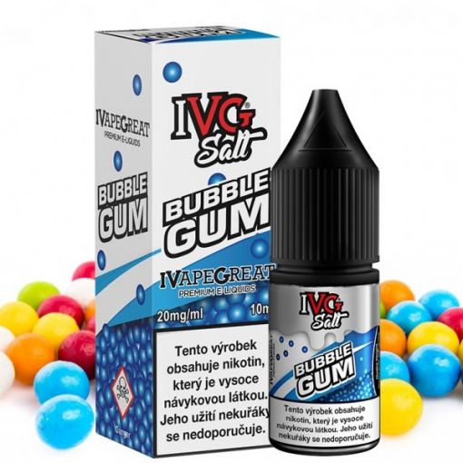 Nikotinová Sůl IVG Salt - Bubblegum / Sladká žvýkačka 10ml