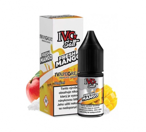 Nikotinová Sůl IVG Salt - Fresh Mango / Šťavnaté mango 10ml
