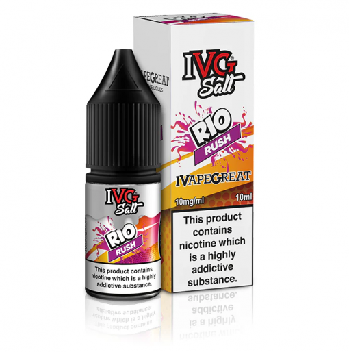 Nikotinová Sůl IVG Salt - Rio Rush / Pomeranč, ananas, banán a marakuja 10ml