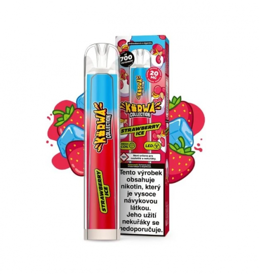 KURWA Collection jednorázová ecigareta Strawberry Ice