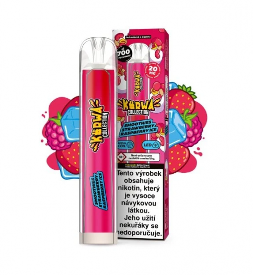 KURWA Collection jednorázová ecigareta Smoothies Strawberry Raspberry Ice
