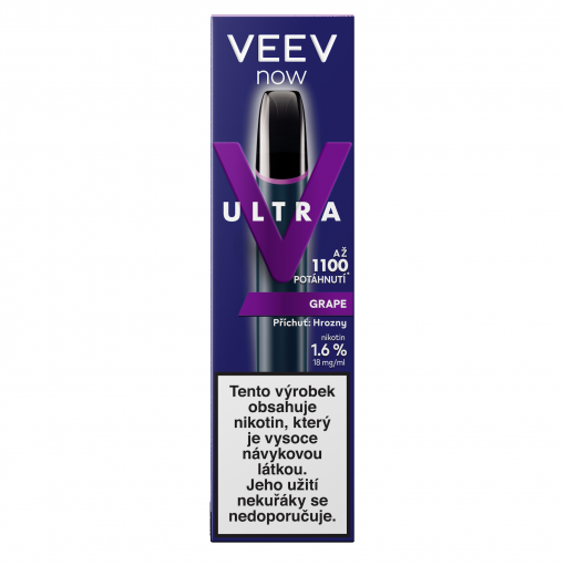 VEEV NOW ULTRA jednorázová ecigareta Grape