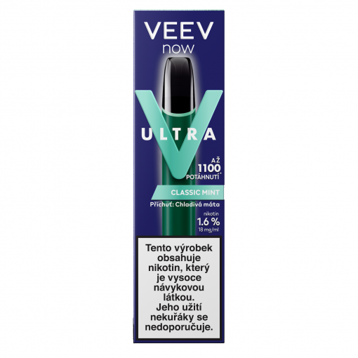 VEEV NOW ULTRA jednorázová ecigareta Classic Mint