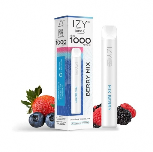 Jednorázová ecigareta IZY ONE+ - Berry Mix 0mg/ml