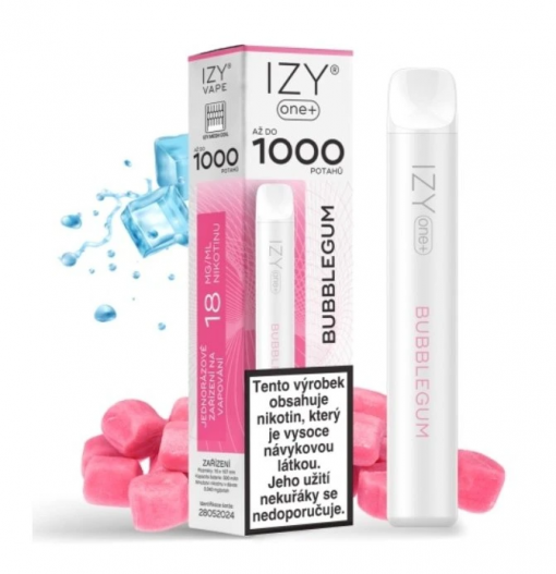 Jednorázová ecigareta IZY ONE+ - Bubblegum 18mg/ml