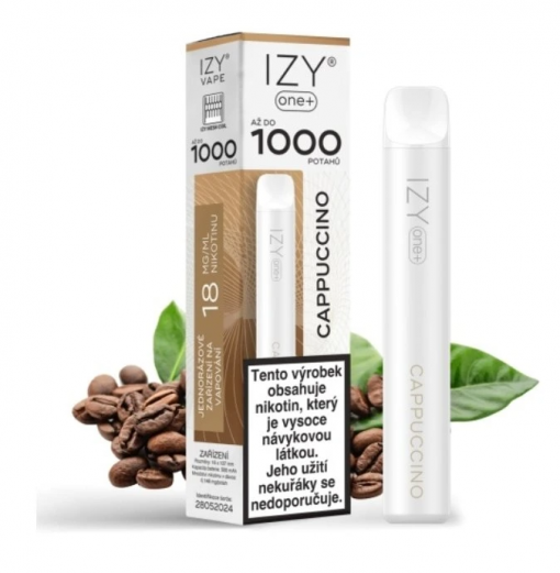 Jednorázová ecigareta IZY ONE+ - Cappucino 18mg/ml