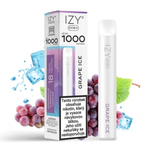 Jednorázová ecigareta IZY ONE+ - Grape Ice 18mg/ml