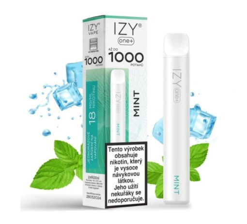 Jednorázová ecigareta IZY ONE+ - Mint 18mg/ml