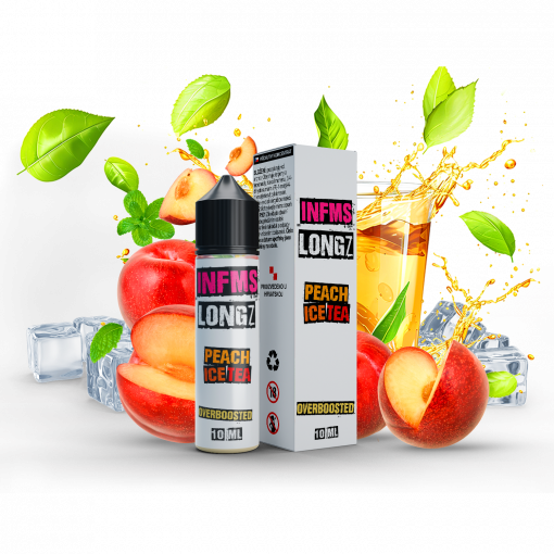 Příchuť SNV Infamous LongZ - Peach Ice Tea 10ml