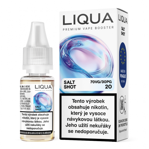 Booster Liqua Nic Salt Shot 20mg 70VG/30PG 10ml