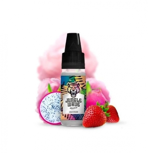 Příchuť Jungle Wave - Gold Stream / Jahody, dračí ovoce a cukrová vata 10ml