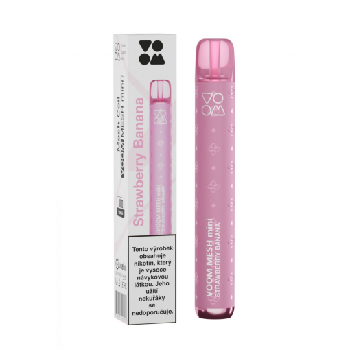 Voom Mesh Mini jednorázová ecigareta Strawberry Banana - 20mg