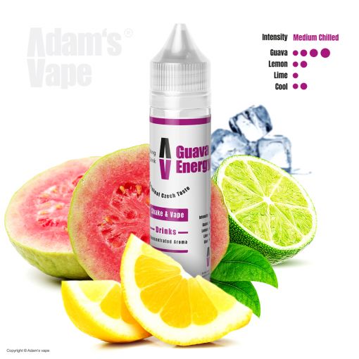 Příchuť Adams vape S&V: Guava Energy / Guavový energy drink 10ml