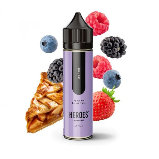 Příchuť Pro Vape - Heroes - Zorro / Jablečný koláč s lesním ovocem 10ml SnV