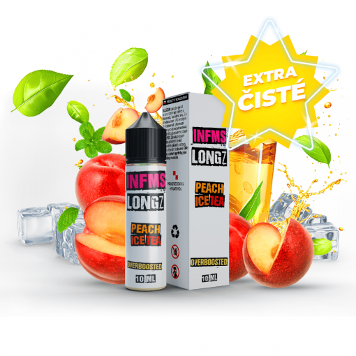 Příchuť SNV Infamous LongZ - Peach Ice Tea 10ml