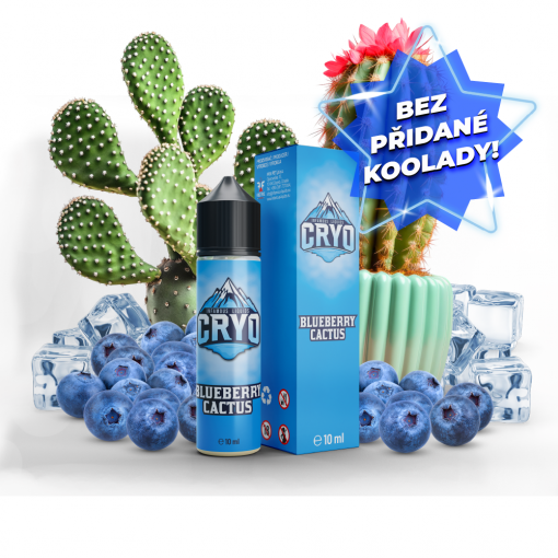 Příchuť Infamous Cryo - Blueberry Cactus / Borůvka a kaktus 10ml SnV