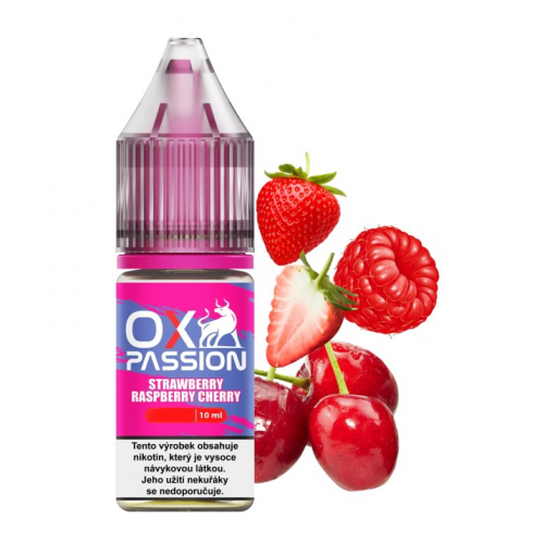 Nikotinová sůl Oxva OX Passion - Strawberry Raspberry Cherry 10ml