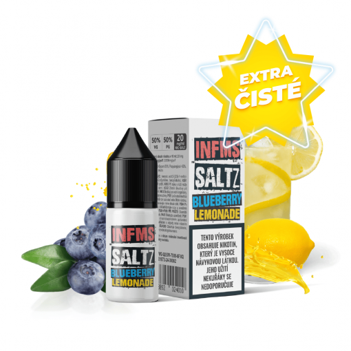 Nikotinová Sůl Infamous Saltz - Blueberry lemonade / Borůvková limonáda - 20mg/ml