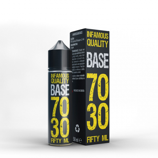 Infamous DL beznikotinová báze 70/30 VG/PG 50ml