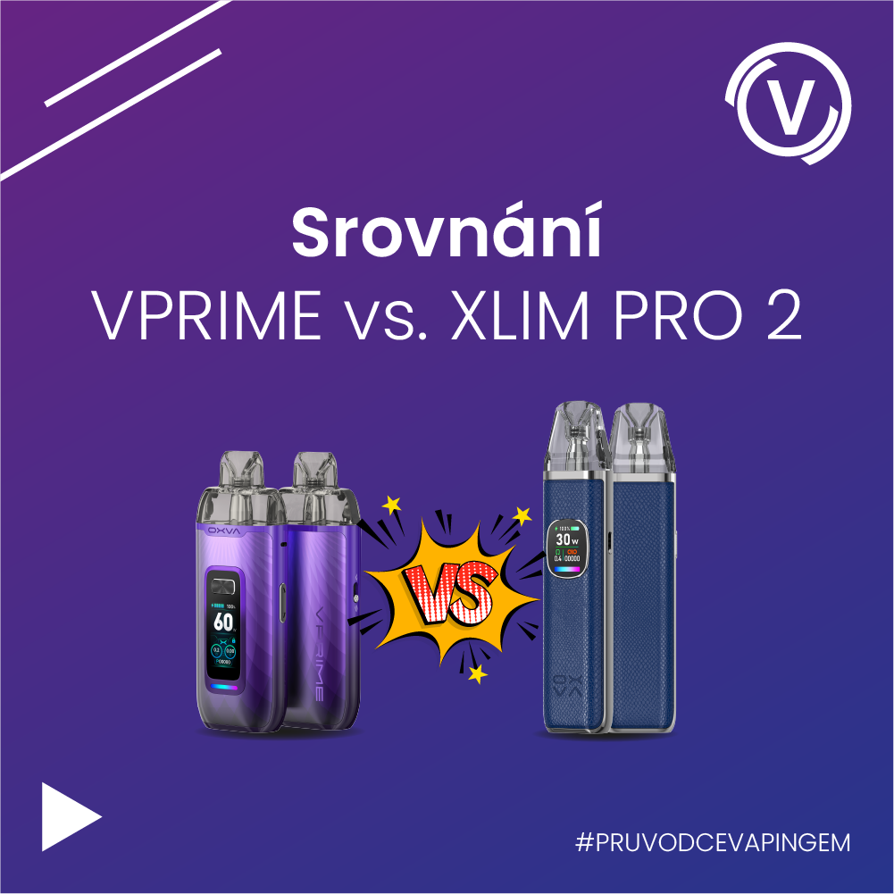 OXVA Xlim PRO 2 vsOXVA VPrime: Komplexní srovnání Pod systémů pro DL a MTL  vapování